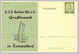 Berlin Ganzsache Mit Luftbrückendenkmal-16-6282 - Cartes Postales Privées - Neuves