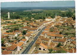 CPSM    40    SAINT VINCENT DE TYROSSE  1967  VUE AERIENNE RUE PRINCIPALE  DU CENTRE - Saint Vincent De Tyrosse