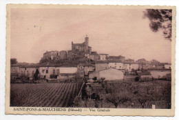 CPA    34     SAINT PONS DE MAUCHIENS    1945         VUE GENERALE DU VILLAGE - Saint-Pons-de-Mauchiens