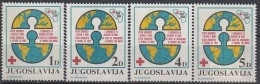 YUGOSLAVIA Postage Due 84-87,unused,red Cross - Strafport