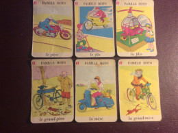 Jeu De 7 Familles ( Pour Complément ) Famille MOTO SCOOTER - Andere & Zonder Classificatie