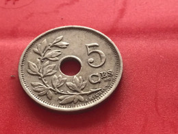 Münze Münzen Umlaufmünze Belgien 5 Centimes 1922 Belgique - 5 Cent