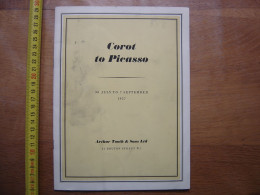 1957 Catalogue Vente Aux Encheres COROT To PICASSO Arthur Tooth And Sons - Programmes