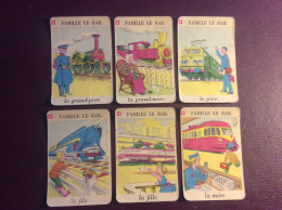 Jeu De 7 Familles ( Pour Complément ) Famille Le Rail / TRAINS / Chemins De Fers . SNCF - Andere & Zonder Classificatie