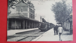 Villefranche Sur Saone , La Gare Avec Train - Villefranche-sur-Saone