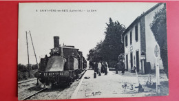 St Pere En Retz , La Gare Avec Train - Other & Unclassified