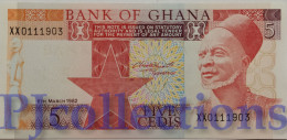 GHANA 5 CEDIS 1982 PICK 19c REPLACEMENT UNC - Ghana