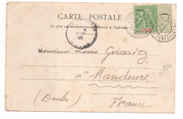 1906 - CP De KAYES (HAUT SENEGAL ET NIGER) Avec TYPE GROUPE BORD DE FEUILLE - Brieven En Documenten