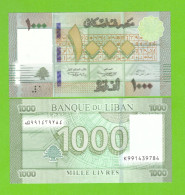 LEBANON 1000 LIVRES 2016 P-90c(1) UNC REPLACEMENT - Liban