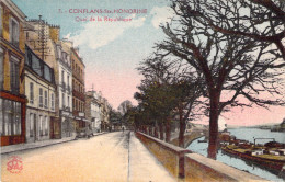 FRANCE - 78 - CONFLANS ST HONORINE - Quai De La République - Carte Postale Ancienne - Conflans Saint Honorine