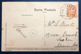 Belgique COB N°190 Sur CPA, Cachet à Points + étoiles LAEKEN 17.VII.1919 - (N712) - Postmarks - Points