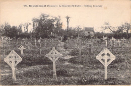 FRANCE - 80 - BOUZINCOURT - Le Cimetière Militaire - Carte Postale Ancienne - Doullens