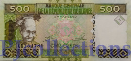 GUINEA 500 FRANCS 2006 PICK 39a UNC - Guinée