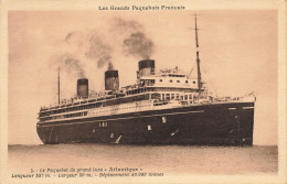 ATLANTIQUE * Bateau Paquebot Commerce * Compagnie Des Messageries Maritimes * Atlantique - Piroscafi