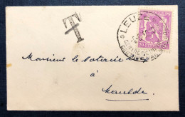 Belgique, Divers Sur Petite Enveloppe, Taxe Annulée, Cachet LEUZE CENTRE DE BONNETERIE 2.6.1950 - (N714) - Autres & Non Classés