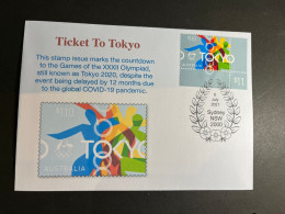 (2 Q 23) Olympic Games 2020 -  Ticket To Tokyo (FDI Postmark 6 July 2022) Delayed Due To COVID-19 - Cartas & Documentos