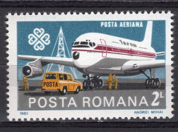 S2579 - ROMANIA ROUMANIE AERIENNE Yv N°294 ** - Nuovi