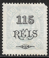Portuguese Congo – 1902 King Carlos Surcharged 115 On 50 Réis Mint Stamp - Congo Portugais