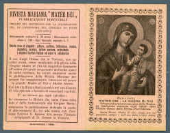 °°° Calendario - Mater Dei Anno 1931 °°° - Formato Piccolo : 1921-40