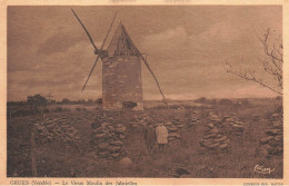 Grues * Le Vieux Moulin à Vent Des Jabrielles * Molen Enfants Villageois - Autres & Non Classés