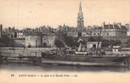 FRANCE - 08 - SAINT MALO - Le Quai Et La Grande Porte - LL - Carte Postale Ancienne - Autres & Non Classés