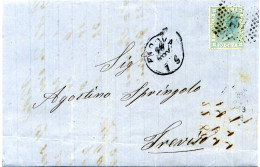 1868 Lettera Per Treviso Da Padova Affr. 20 Cent. - Storia Postale