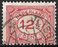 Plaatfout Rood Krasje Tussen De E En R Van NedERland In 1921-22 Cijferzegels 12½ Cent Rood NVPH 108 PM 1 - Plaatfouten En Curiosa