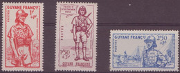 Guyane - YT N° 169 à 171 ** - Neuf Sans Charnière - 1941 - Neufs