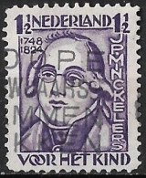 Plaatfout Diagonaal Krasje Boven Het Rechteroog (zegel 64) In 1928 Kinderzegels 1½ Ct Violet NVPH 220 PM 3 - Plaatfouten En Curiosa