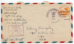 United States 1944 Scott UC6 6c Air Postal Envelope; A.P.O. 115 (Moreton On Lugg, England) To New York City; Censor - 1941-60