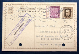 Tchécoslovaquie, Entier-Carte + Complément De BRECLAV 3.11.1930 Pour La France - (N749) - Cartoline Postali