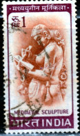 INDE - Femme écrivant Une Lettre (sculpture Médiévale) - Used Stamps