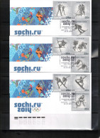 Russia 2014 Olympic Games Sochi - Winter Olympic Sports FDC - Inverno 2014: Sotchi