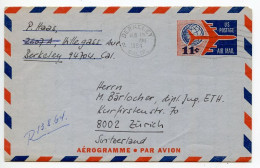 United States 1964 Scott UC35 11c. Jet Airliner & Globe Aerogramme; Berkeley, California To Zürich, Switzerland - 1961-80