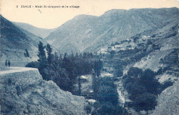 LIBYE - Zahlé - Wadi Al-Arayech Et Le Village - Carte Postale Ancienne - Libye