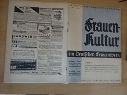 1 Heft Frauenkultur. Sechstes Heft Juni 1937 Ausgabe A. - Deutsch