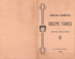 16710 01  COMPAGNIA DRAMMATICA GIUSEPPE FARNESI REPERTORIO ED ELENCO ARTISTICO E CARTOLINA POSTALE - Programmes