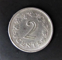 MALTE- Pièce De 2 Cents - Cupronickel - 1971 - Malta