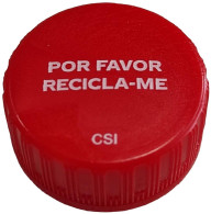 Portugal Capsule Plastique à Visser Rouge Coca Cola Por Favor Recicla-me - Soda