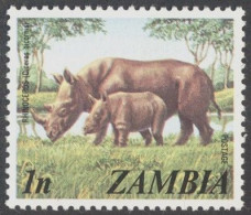 ZAMBIA - RHINOCEROS - **MNH - 1975 - Rhinocéros