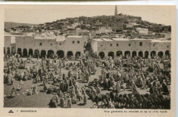 ALGERIE  -  GHARDAIA - VUE GENERAKLE Du MARCHE Et De La VILLE HAUTE - - Ghardaia