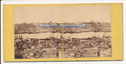 Photographie Ancienne Vue Stéréoscopique Circa 1860 Turquie Türkiye Panorama De Constantinople - Fotos Estereoscópicas