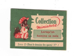 Petit Livret Des Biscuits Brossard Collection Miniature Série D (Dans Le Domaine Des Sports) N°1 Lorsqu'un Homme Se Noie - Publicités