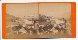 Photographie Ancienne Vue Stéréoscopique Circa 1860 Suisse Vue De Thun Thoune Prise Du Cimetière - Stereo-Photographie