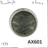 2 FRANCS 1979 FRANCE Coin #AX601 - 2 Francs