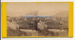 Photographie Ancienne Vue Stéréoscopique Circa 1860 Suisse Canton Appenzell Panorama Kamor Hohenkasten Photographe A.C. - Stereoscopic