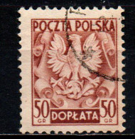 POLONIA - 1950 - Polish Eagle - USATO - Segnatasse