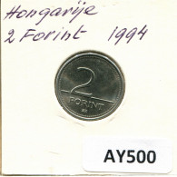 2 FORINT 1994 HONGRIE HUNGARY Pièce #AY500.F - Hongrie