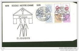 Elouges - Enveloppe Souvenir Ecole Notre-Dame 1978 - Private & Local Mails [PR & LO]