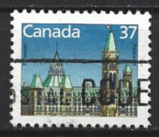 Canada 1987. Scott #1163c (U) Parliament, Center Block - Single Stamps